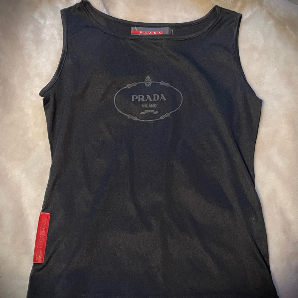 Prada Black Logo Tee